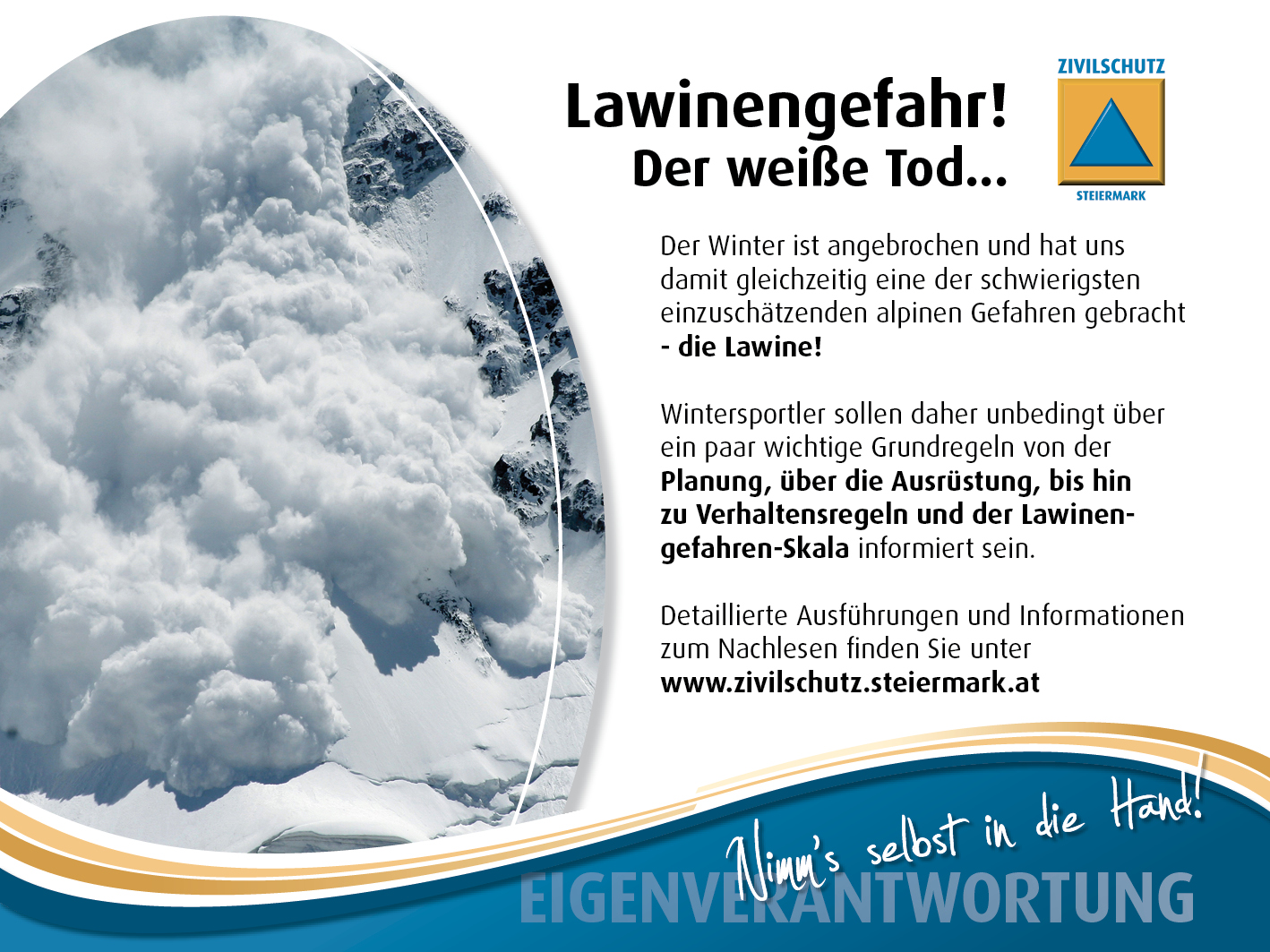 Lawinengefahr Inserat 120x90